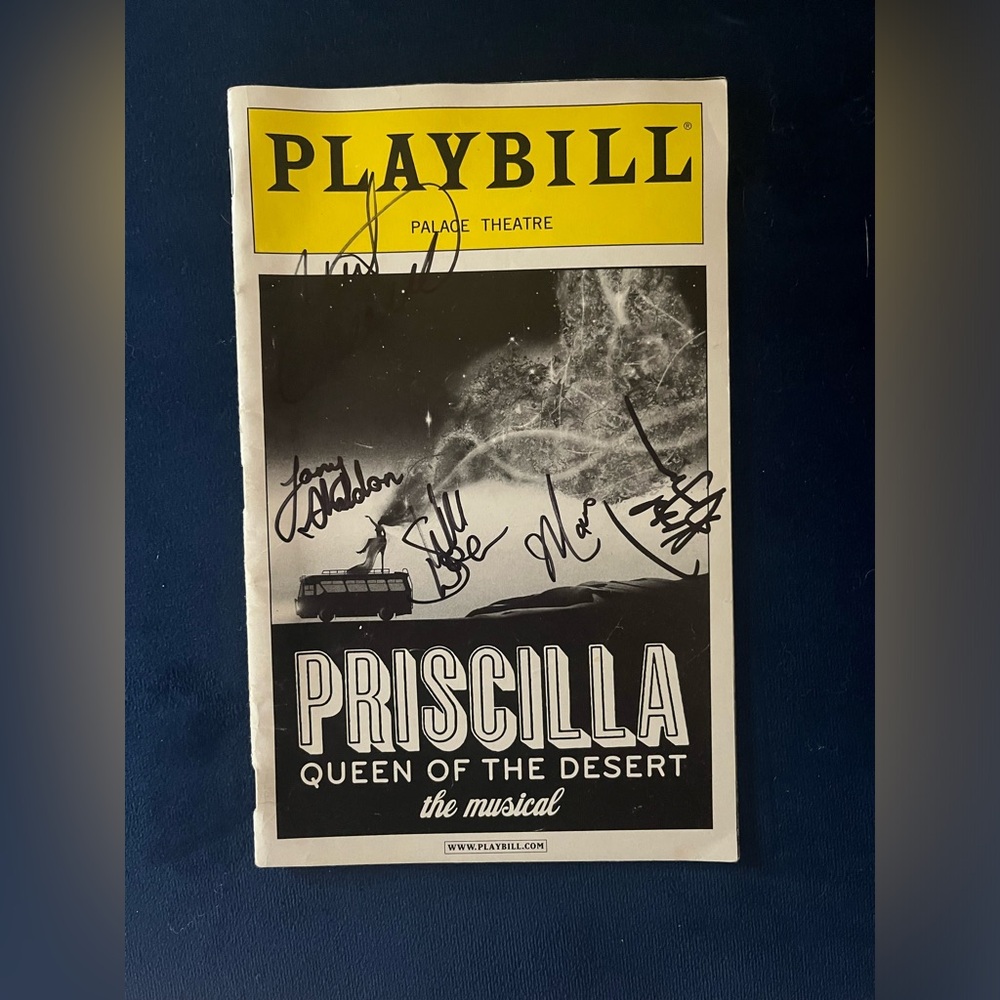 Pricilla Queen Of The Desert Playbill Autographed